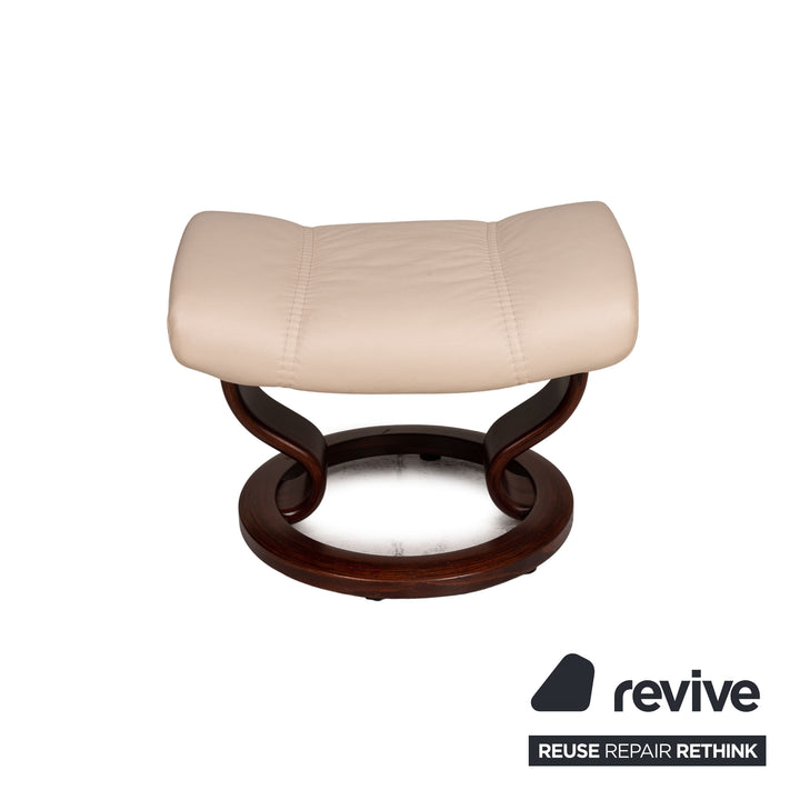 Stressless 1941 Leder Sessel Creme inkl. Hocker Funktion Relaxfunktion