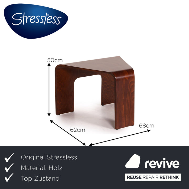 Stressless 45° Holz Beistelltisch Braun Dunkelbraun Tisch