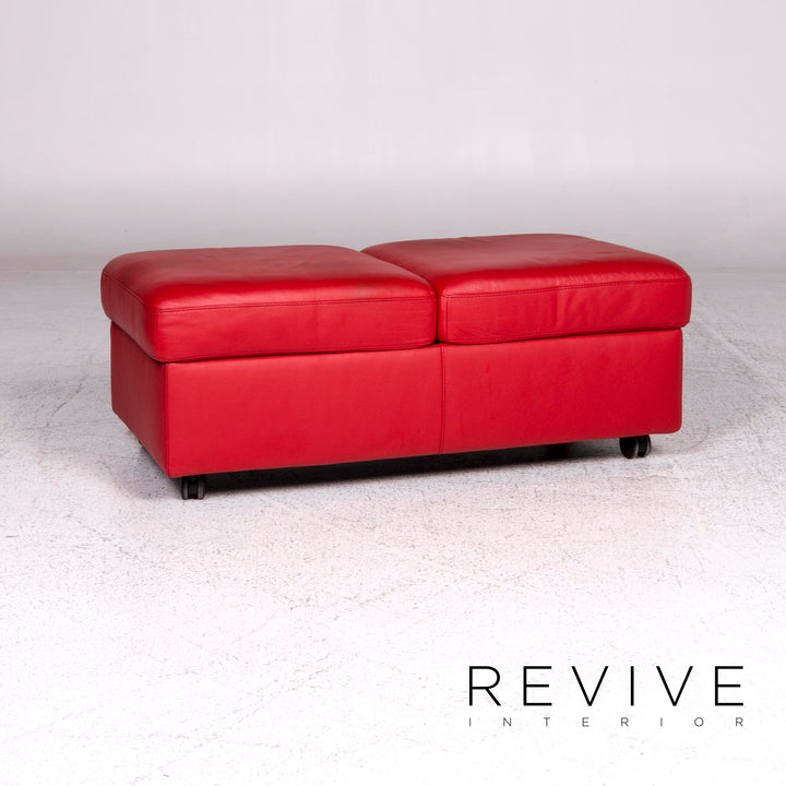 Stressless Arion Designer Leder Hocker Rot #9571