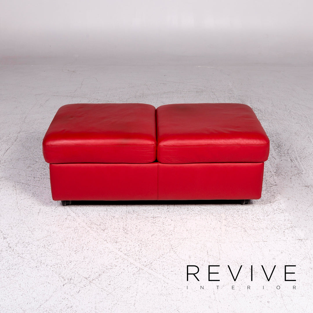 Stressless Arion Designer Leder Hocker Rot #9571