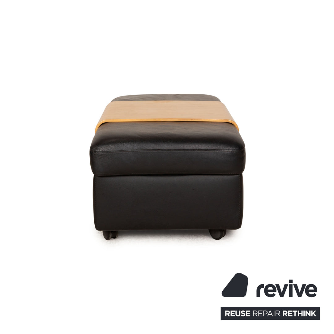 Stressless Arion Hocker Schwarz manuelle Funktion