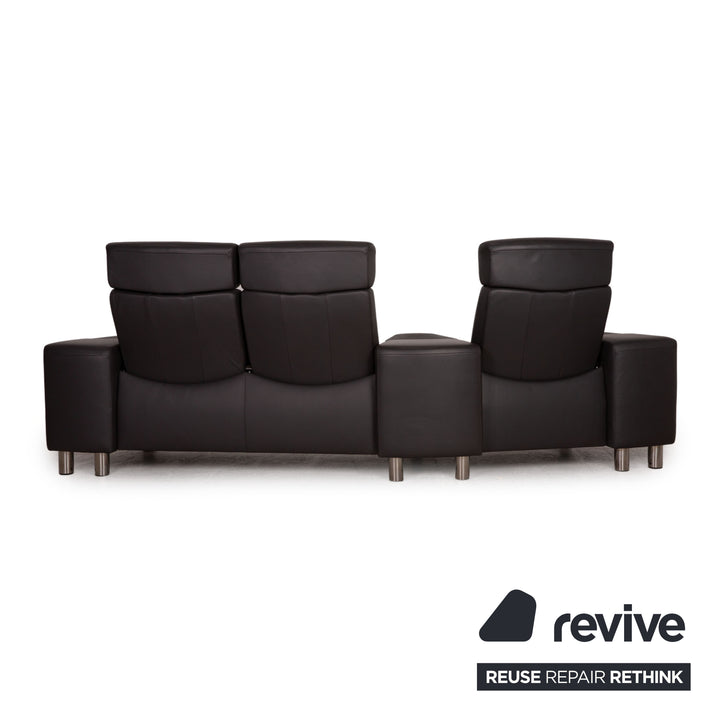 Stressless Arion Leder Dreisitzer Anthrazit Sofa Couch Funktion