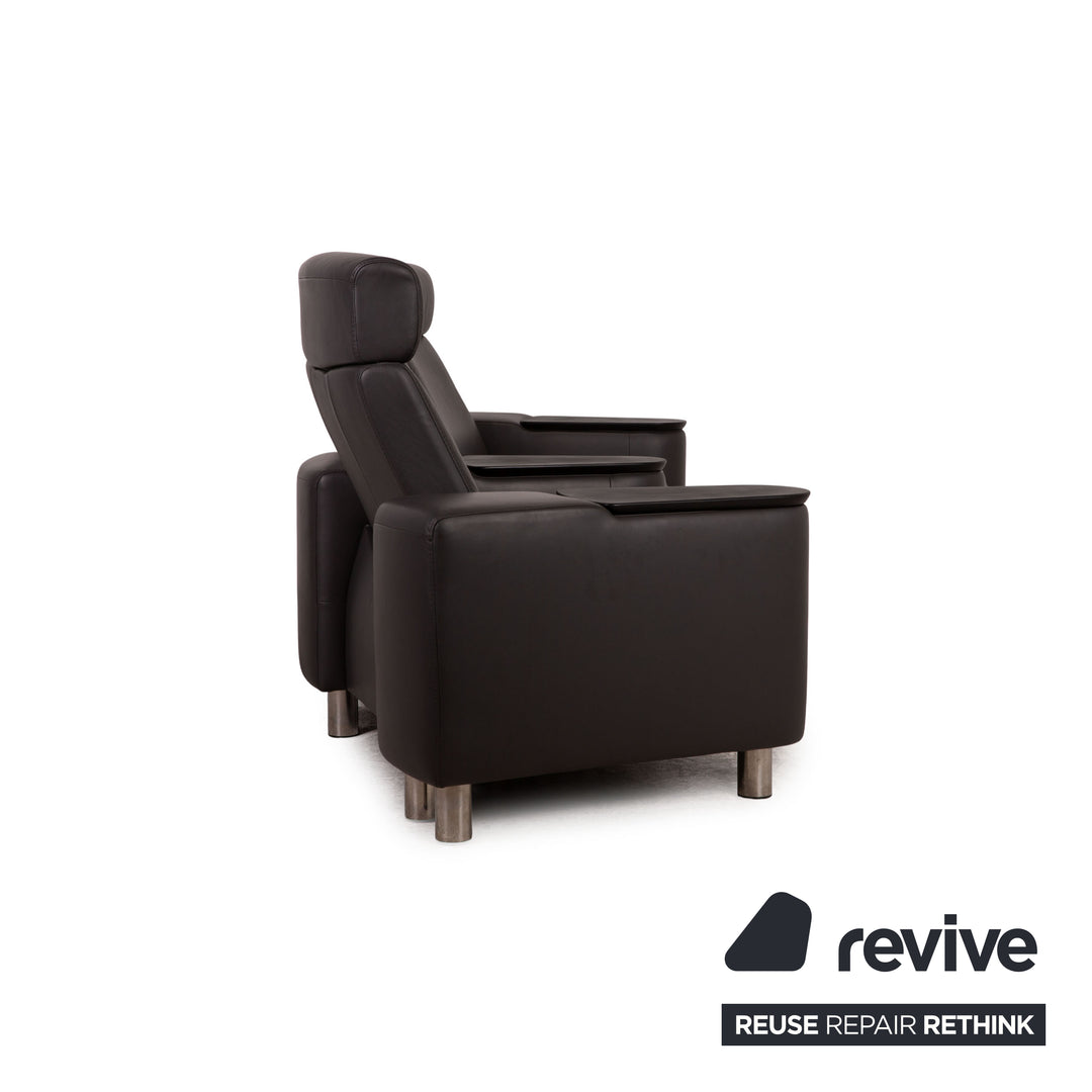 Stressless Arion Leder Dreisitzer Anthrazit Sofa Couch Funktion