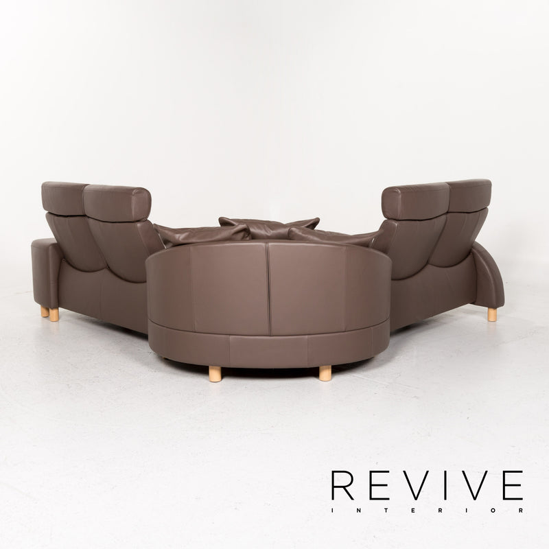 Stressless Arion Leder Ecksofa Braun Heimkino Sofa Funktion Couch 