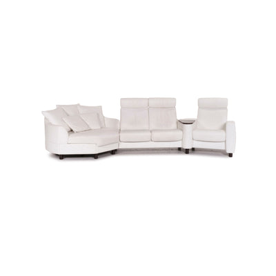 Stressless Arion Leder Ecksofa Weiß Funktion Couch #11953