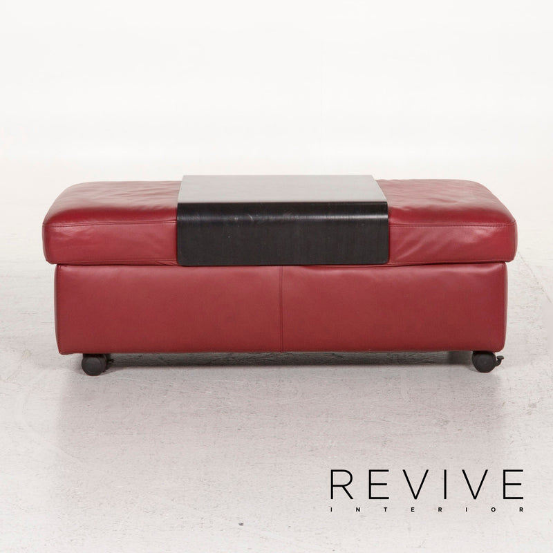 Stressless Arion Leder Hocker Rot Funktion 