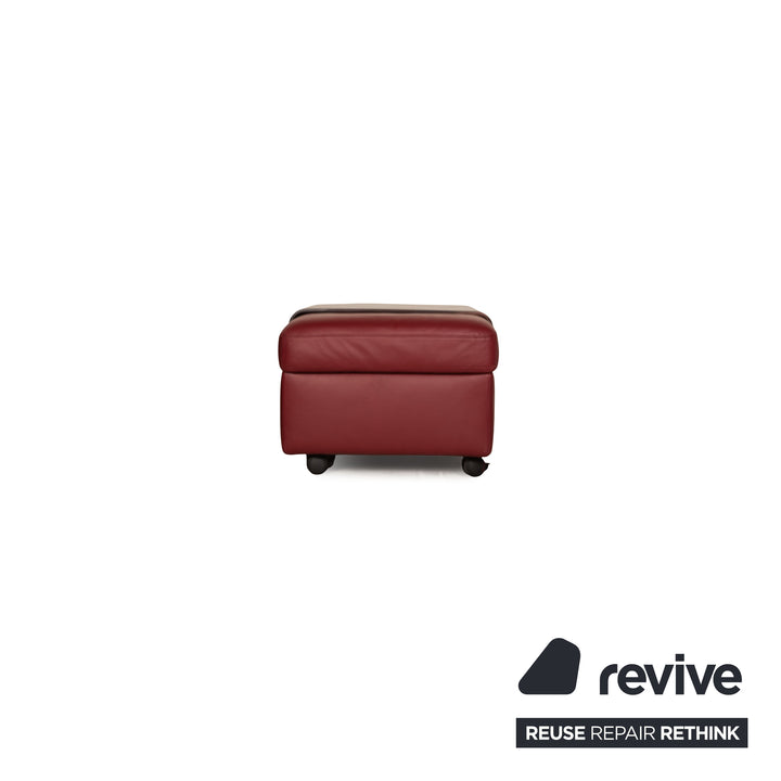 Stressless Arion Leder Hocker Rot Funktion