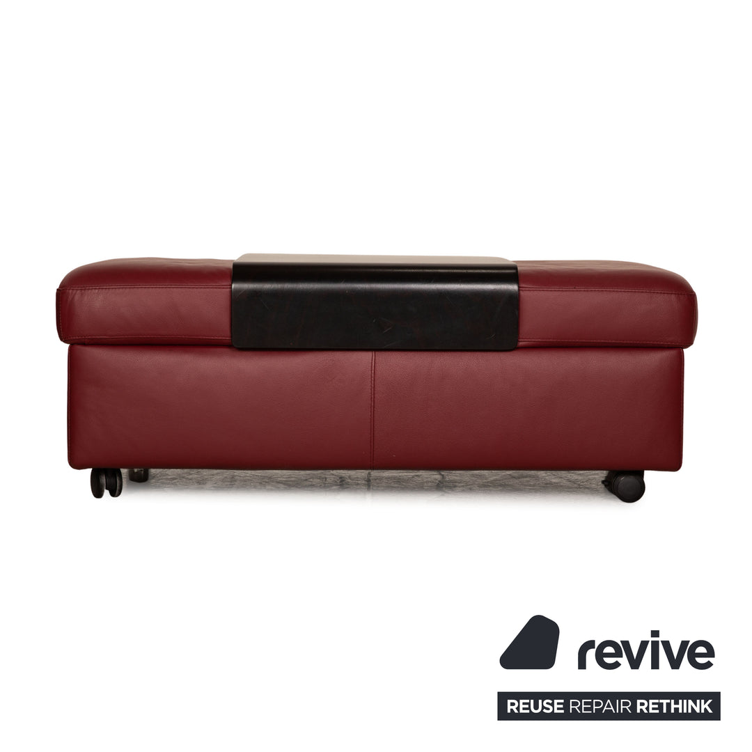 Stressless Arion Leder Hocker Rot Funktion