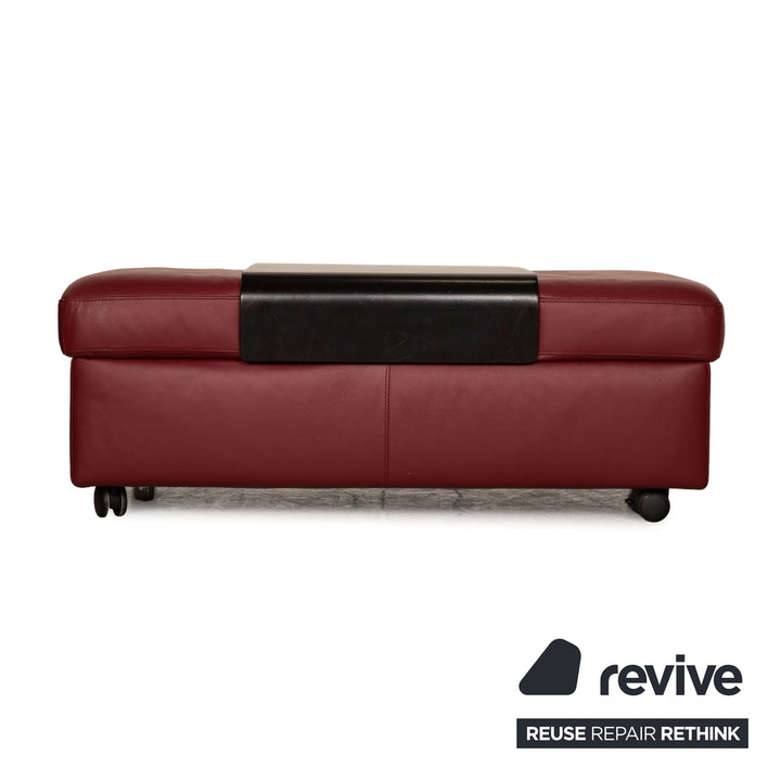 Stressless Arion Leder Hocker Rot Funktion