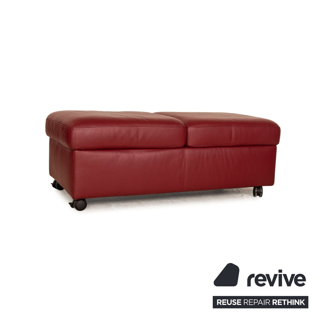 Stressless Arion Leder Hocker Rot Funktion