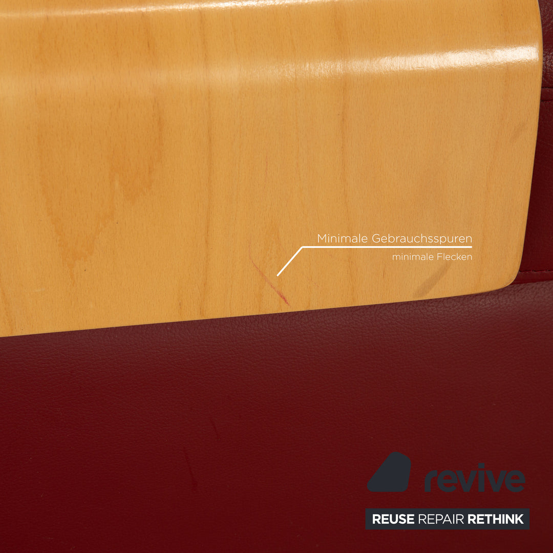 Stressless Arion Leder Hocker Rot Stauraum manuelle Funktion