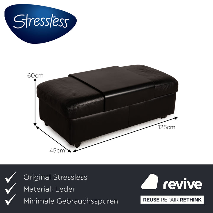 Stressless Arion Leder Hocker Schwarz