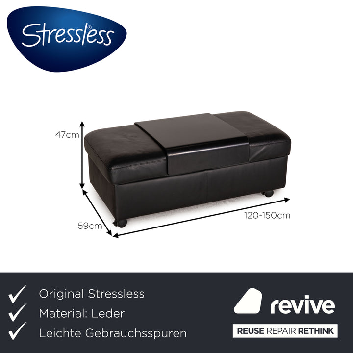 Stressless Arion Leder Hocker Schwarz Funktion
