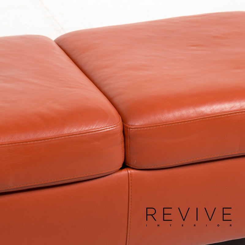 Stressless Arion Leder Hocker Terrakotta Orange 