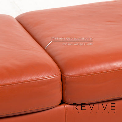 Stressless Arion Leder Hocker Terrakotta Orange #12706