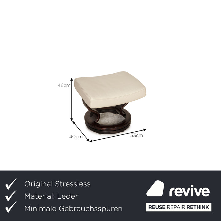 Stressless Arion leather armchair cream incl. stool function relaxation function