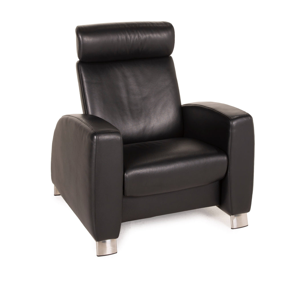 Stressless Arion Leather Armchair Black Relax function