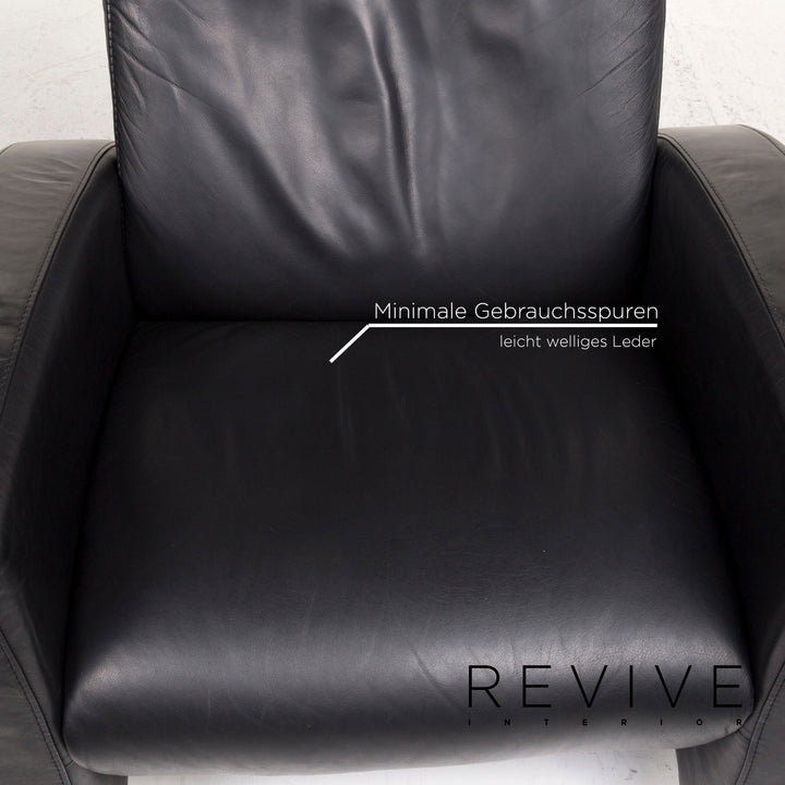 Fauteuil en cuir Stressless Arion noir fonction relax #12796