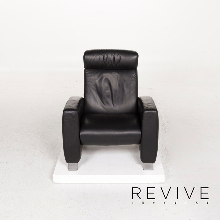 Fauteuil en cuir Stressless Arion noir fonction relax #12796