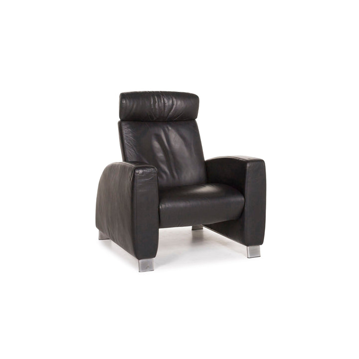 Fauteuil en cuir Stressless Arion noir fonction relax #12796