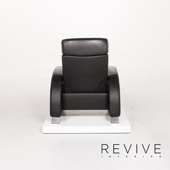 Fauteuil en cuir Stressless Arion noir fonction relax #12796