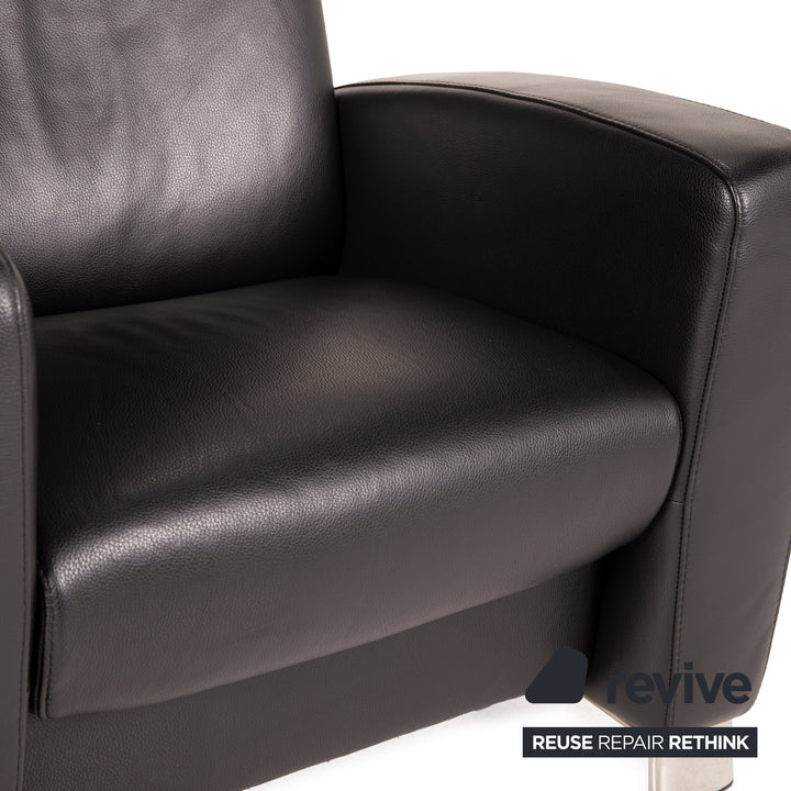 Stressless Arion Leather Armchair Black Relax function