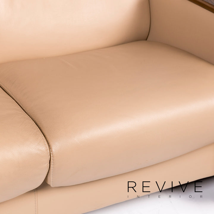 Stressless Arion Leder Sofa Beige Viersitzer Heimkino Funktion Relaxfunktion Couch #11026
