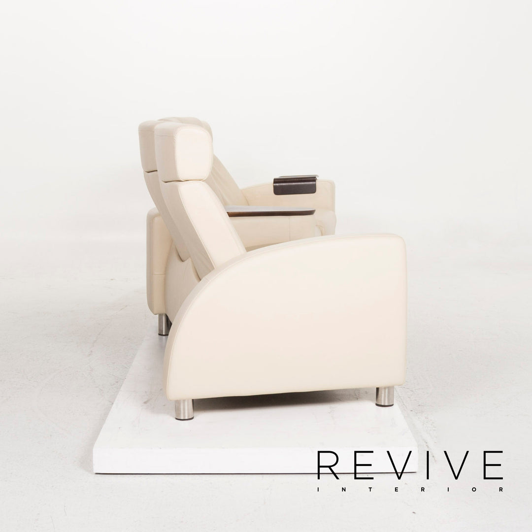 Stressless Arion canapé en cuir crème quatre places Home cinéma canapé fonction Relax canapé #12955