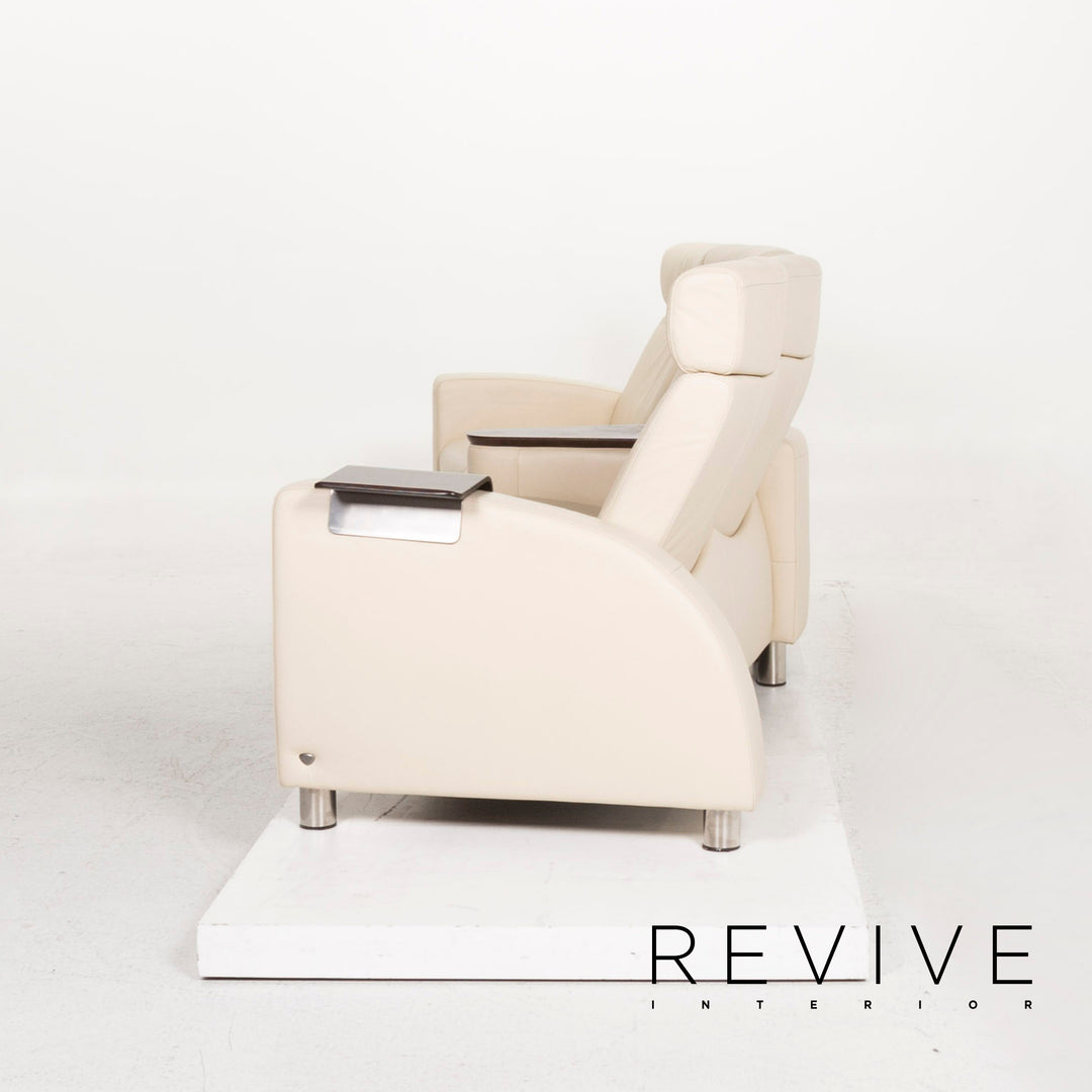 Stressless Arion canapé en cuir crème quatre places Home cinéma canapé fonction Relax canapé #12955