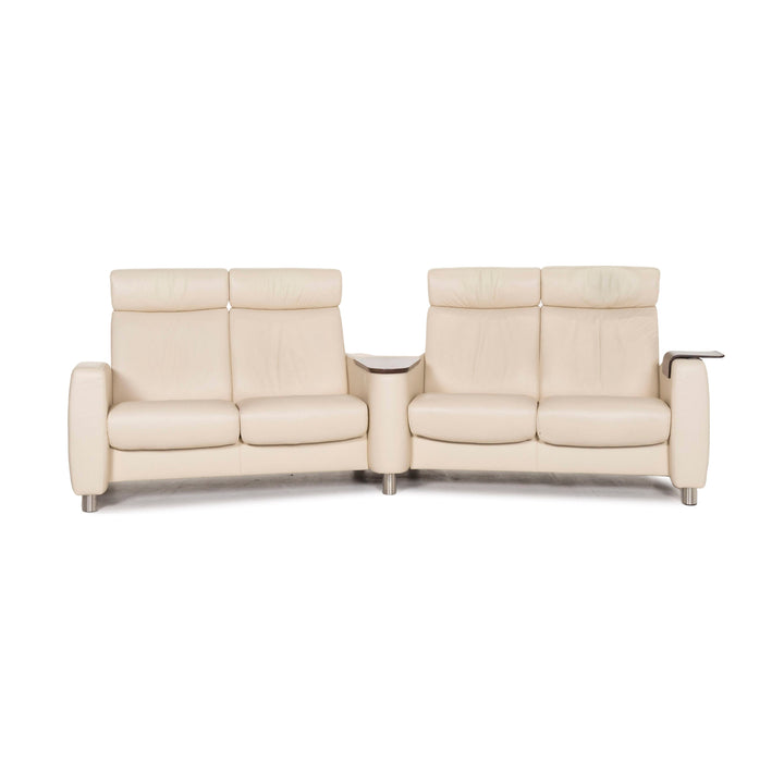 Stressless Arion canapé en cuir crème quatre places Home cinéma canapé fonction Relax canapé #12955