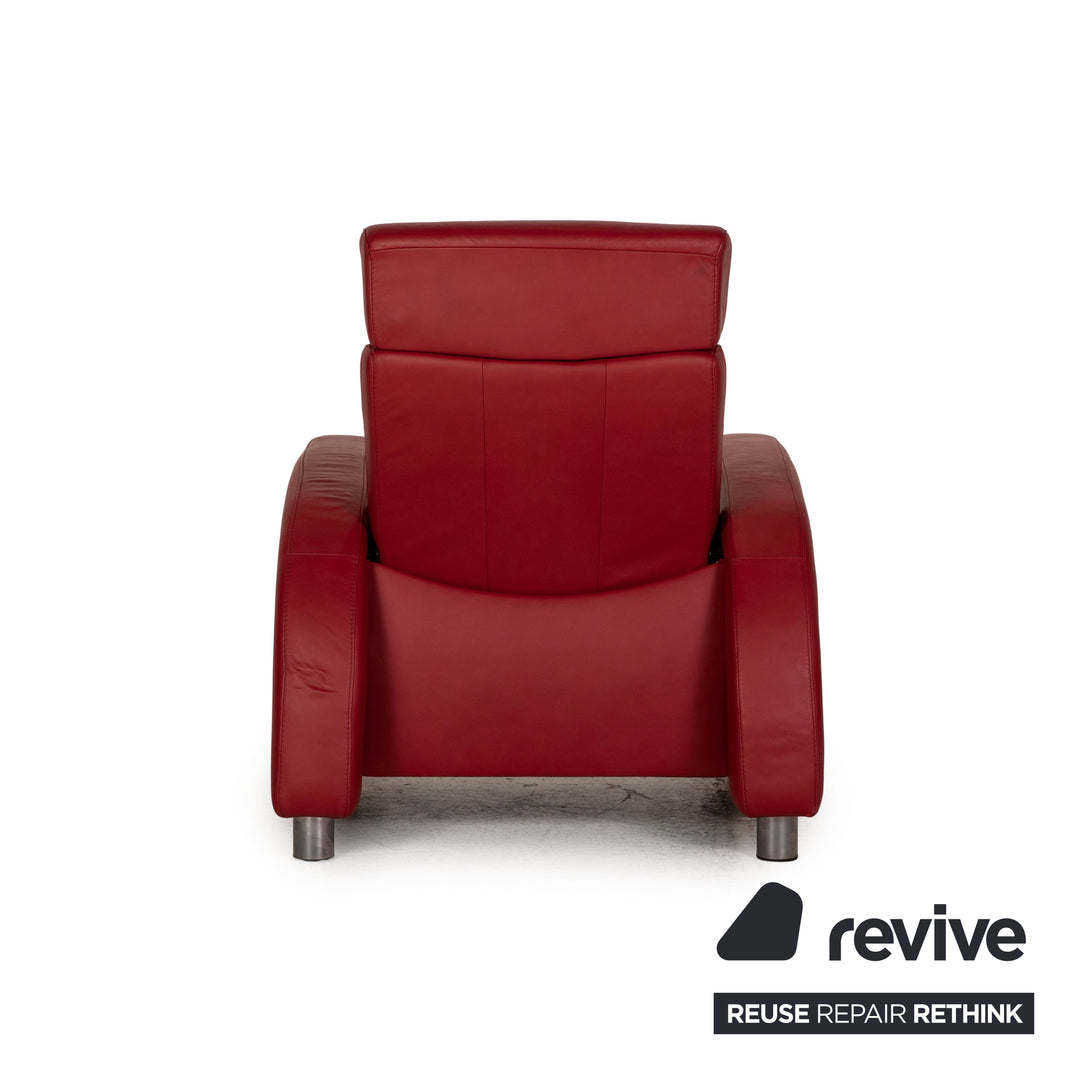 Stressless Arion Leder Sofa Garnitur Rot Zweisitzer Sessel Funktion
