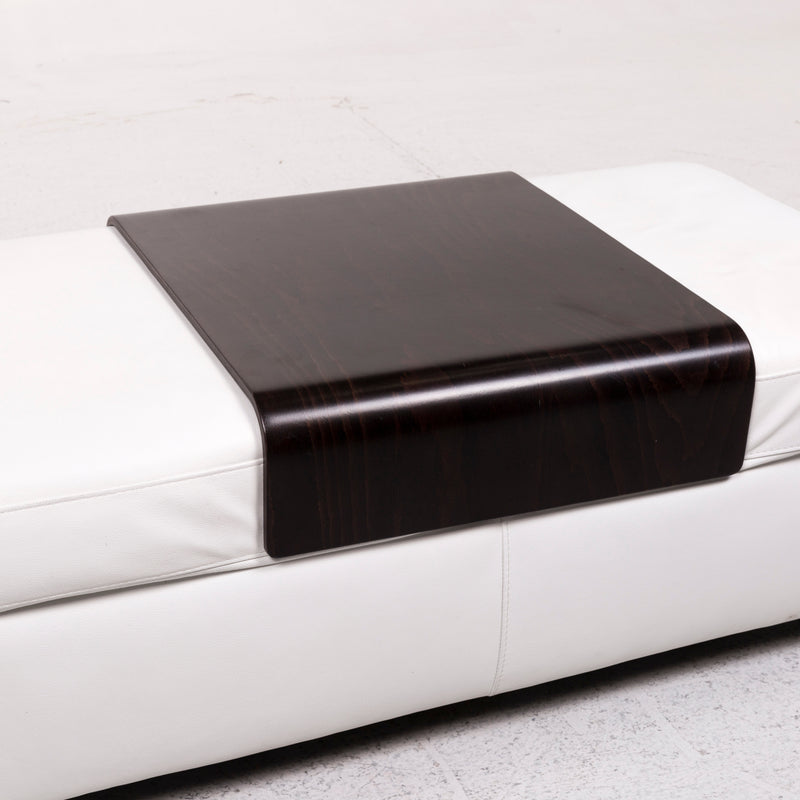 Stressless Arion Leder Sofa Garnitur Weiß 1x Ecksofa 1x Hocker 