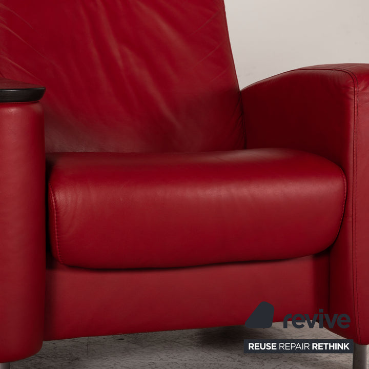 Stressless Arion Leather Sofa Red Two seater couch function