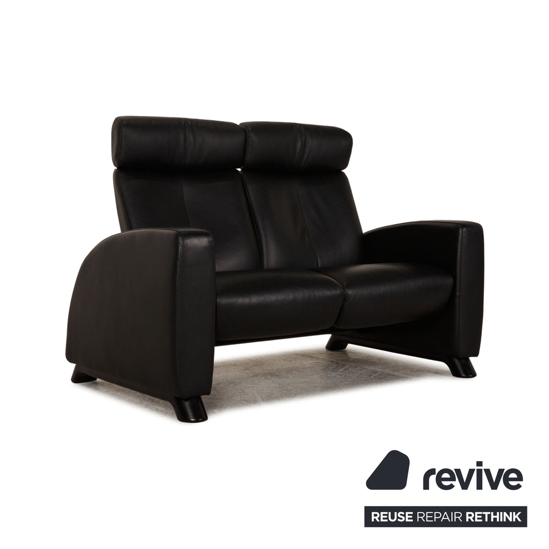 Stressless Arion Leather Sofa Black Two seater couch feature