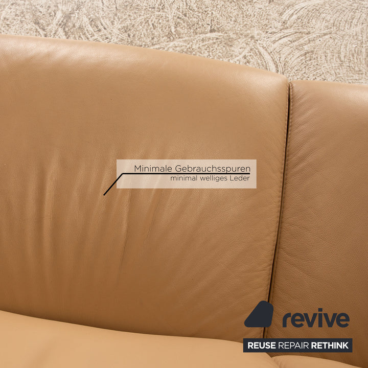 Stressless Arion Leder Viersitzer Creme manuelle Relaxfunktion Funktion