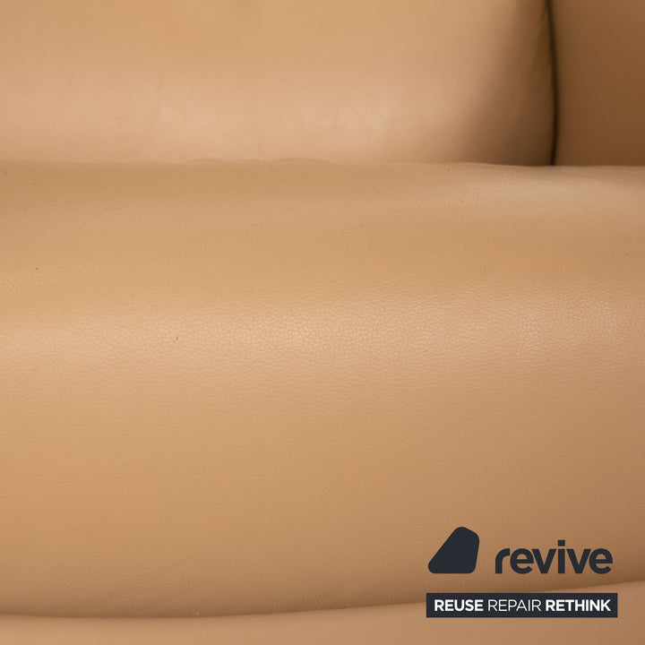 Stressless Arion Leder Viersitzer Creme manuelle Relaxfunktion Funktion
