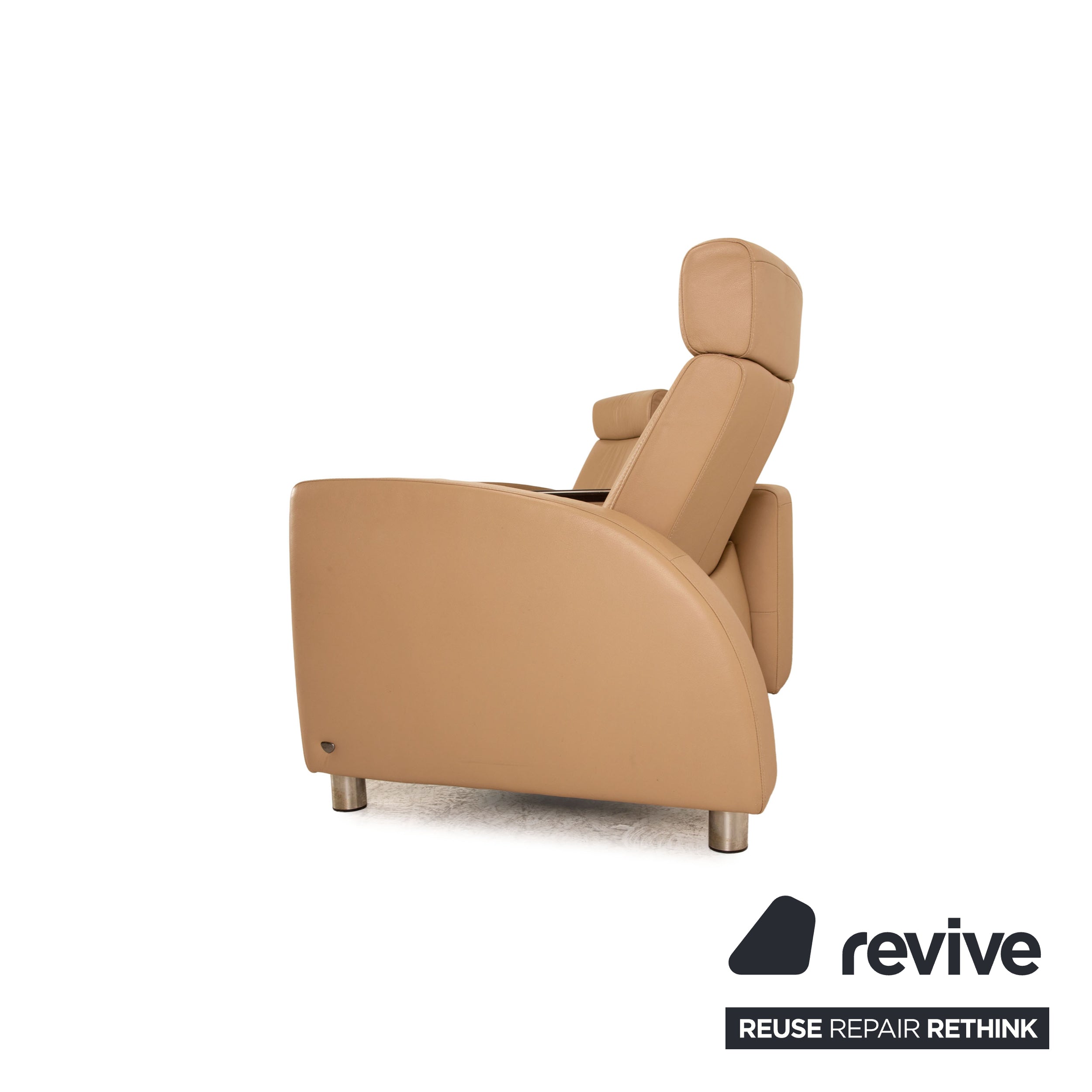 Stressless Arion leather four seater cream manual recliner function