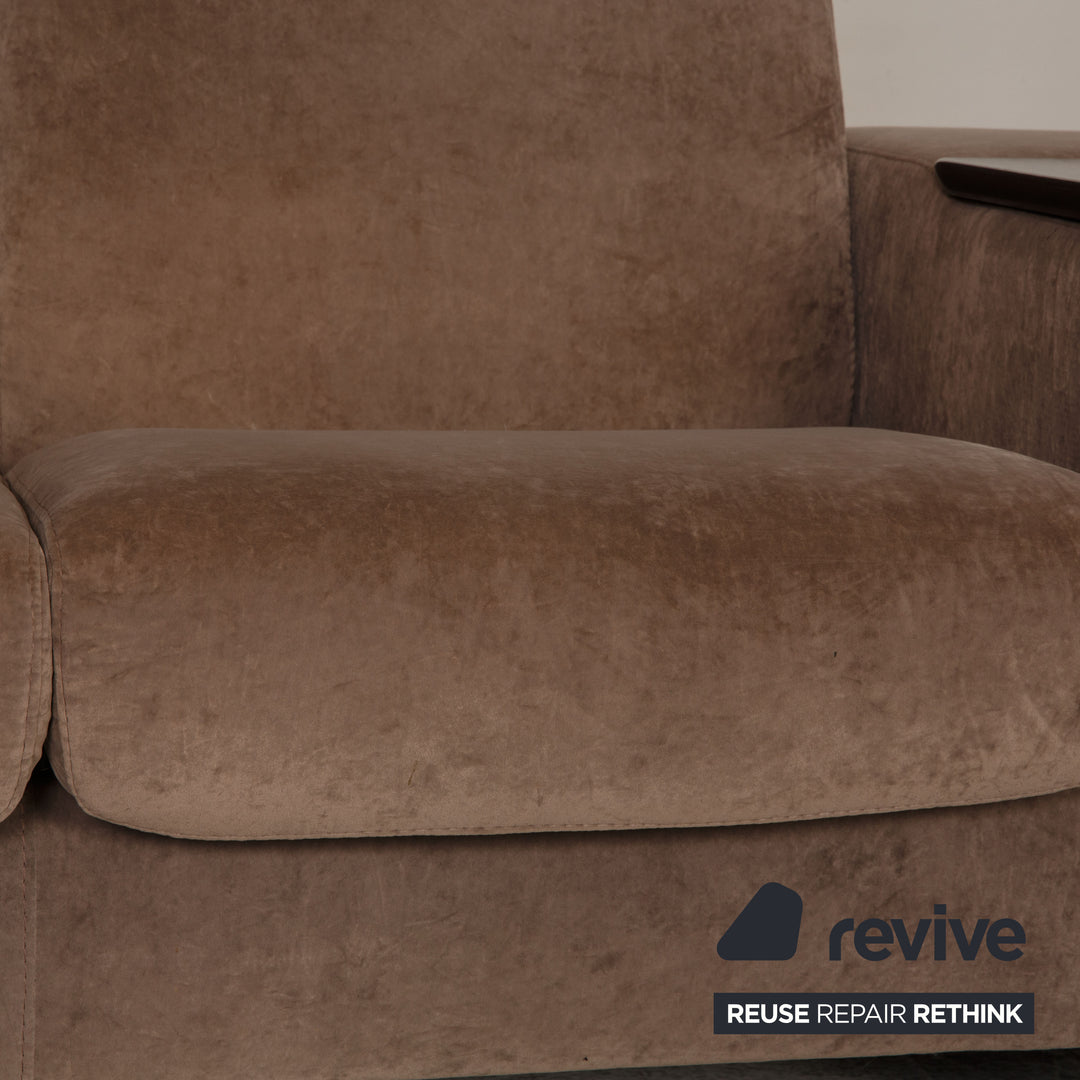 Stressless Arion Stoff Sofa Grau Viersitzer Couch Funktion