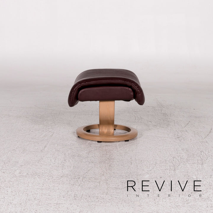 Stressless Blues Leder Sessel inkl. Hocker Aubergine Relax Funktion #9799