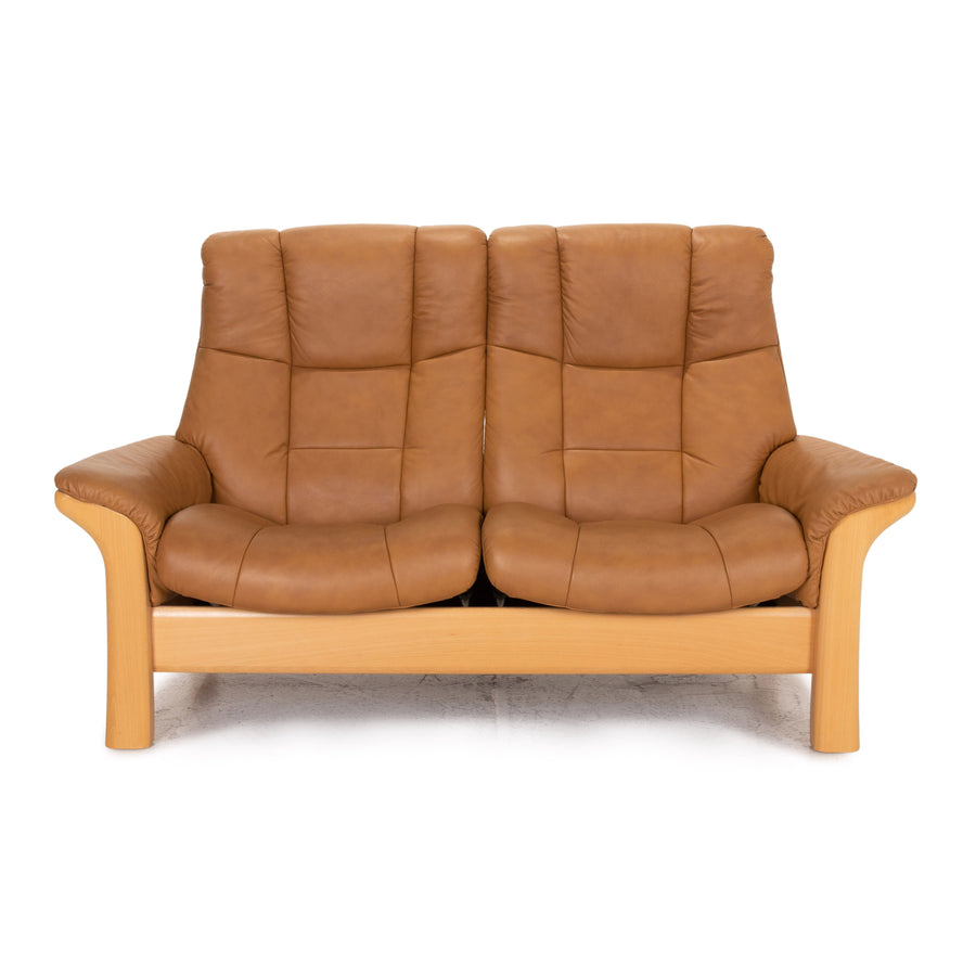 Stressless Buckingham Leder Sofa Braun Zweisitzer Funktion Couch