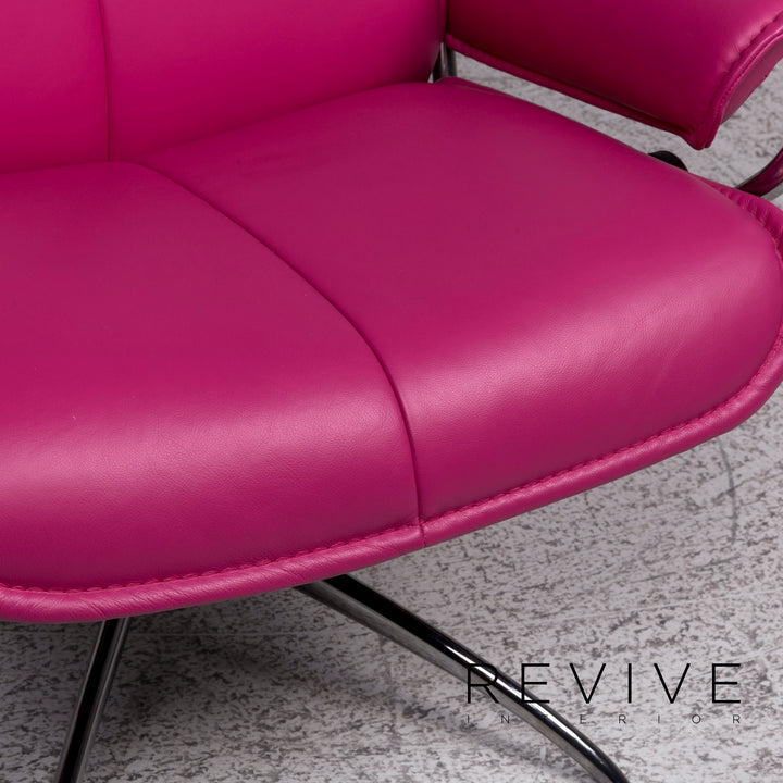 Stressless City Designer Leder Sessel Pink #9849