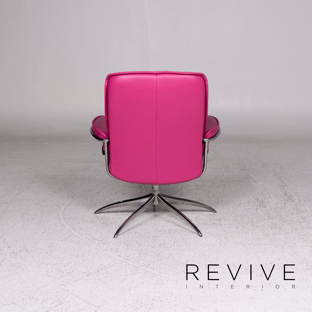 Stressless City Designer Leder Sessel Pink #9849