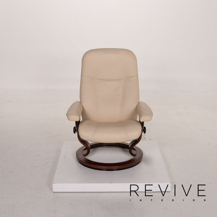 Stressless Consul Creme Leder Sessel Relaxfunktion #15299