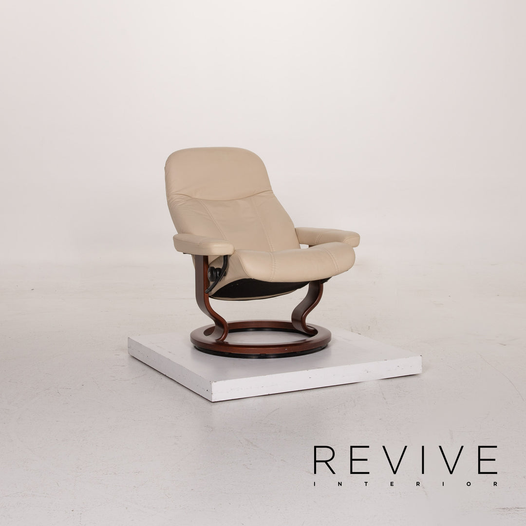 Stressless Consul Creme Leder Sessel Relaxfunktion #15299