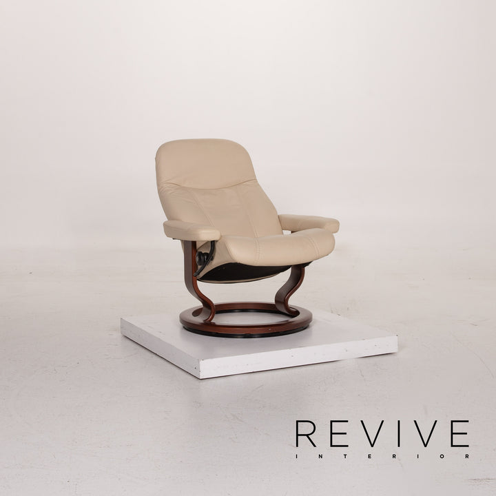 Stressless Consul Creme Leder Sessel Relaxfunktion #15299