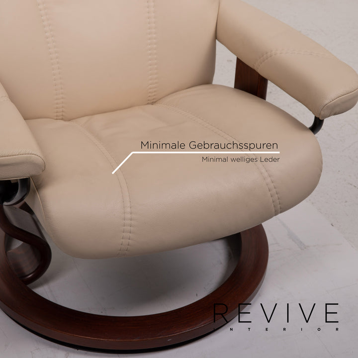 Stressless Consul Creme Leder Sessel Relaxfunktion #15299