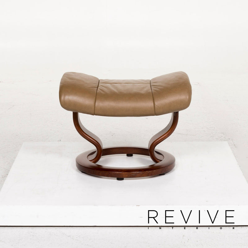 Stressless Consul Leder Hocker Braun Hellbraun Größe M Relaxsessel Relaxfunktion 