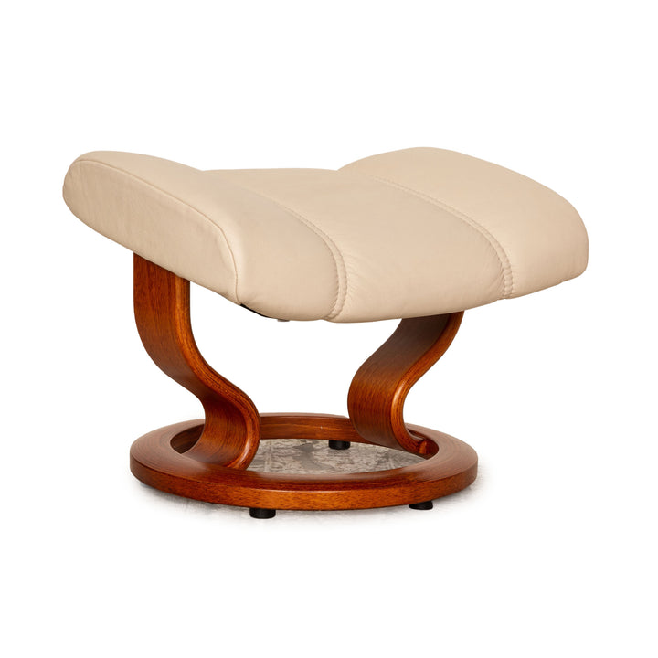 Stressless Consul Leder Hocker Creme