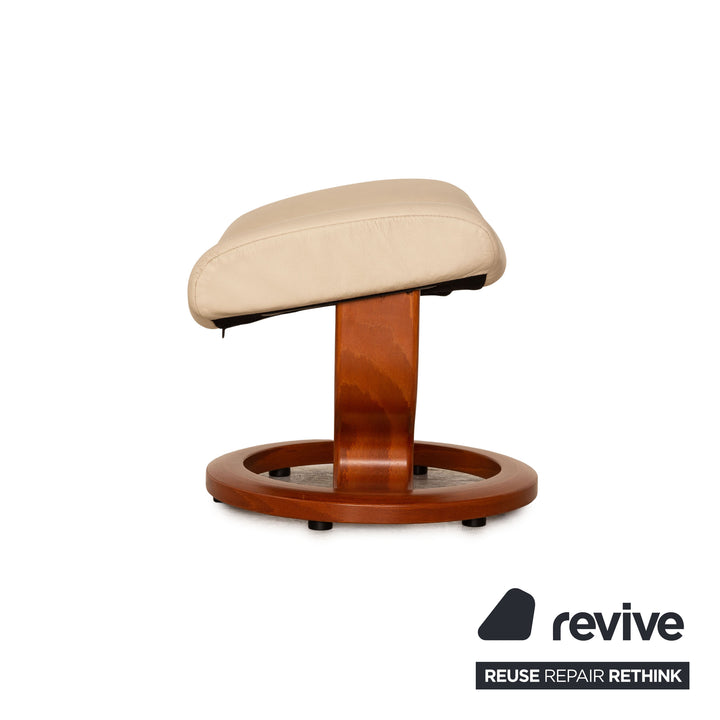 Stressless Consul Leder Hocker Creme