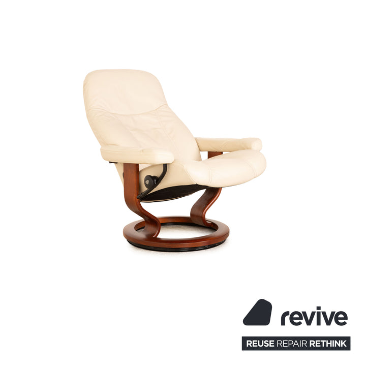 Stressless Consul Leder Sessel Beige inkl. Hocker